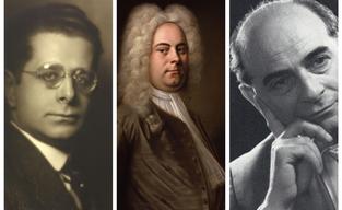 Wilhelm Grosz, Georg Friedrich Händel und Hans Winterberg (c) Von Amunmops - Eigenes Werk, CC BY-SA 3.0