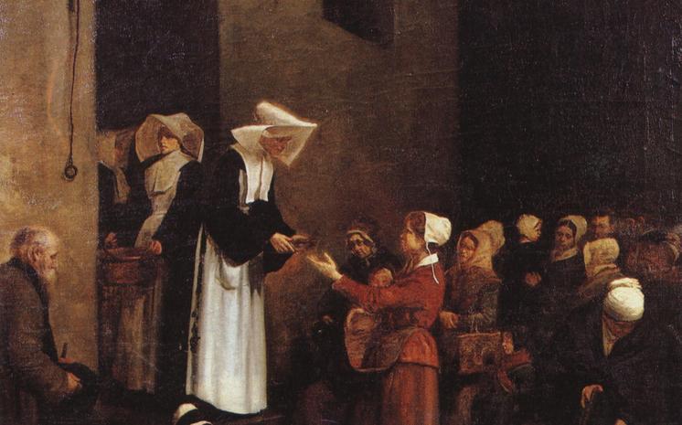 Gemeinfrei Die Nächstenliebe, Gemälde von François Bonvin